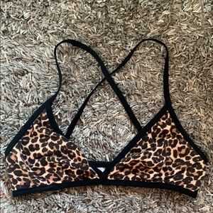 American Apparel cheetah XS Bralette